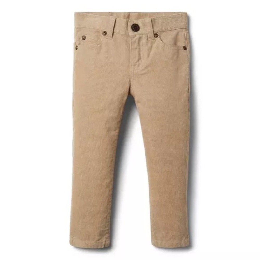 NWT Janie and jack Slim  classic tan Corduroy Pant 2 t